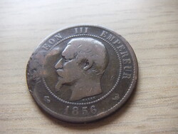 10 Centimes 1856   ( W )   Franciaország   A képen látható állapotban
