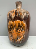 Retro kerámia váza, magyar iparművészeti kerámia, 33 cm