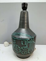 Retro Hungarian Ceramic Lamp, Lamp Base, 29 cm Tall, Train Design
