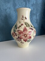 GYÖNYÖRŰ, ZSOLNAY PORCELÁN VÁZA, ORCHIDEA MINTÁS DÍSZÍTÉSSEL