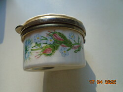 Angol Aynsley WILD TUDOR csontporcelán zsanéros pirula tartó virág mintákkal