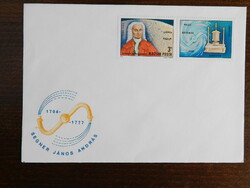 FDC 1974. Segner János András - szelvényes bélyeggel