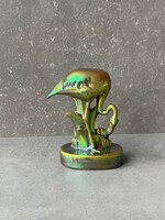 Zsolnay kerámia, Sinkó, régi, hibátlan flamingó eozin mázzal.