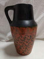 Nagyobb méretű Tófej mázas kerámia kancsó, iparművészeti - 22 cm, hibátlan