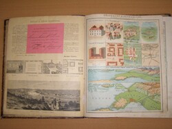 Ritka antik atlasz (1890) – Székelyudvarhelyi jutalomlappal, Nagy-Magyarország térképpel