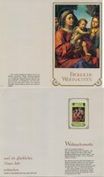 Paolo Morando: Szűz és a Gyermek – Karácsonyi bélyeges emléklap (1970, Salamon-szigetek)