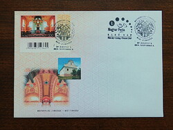 2db FDC 2014. Magyarországi zsinagógák (IV.) - a miskolci és a mádi, ívsarki bélyegsorral