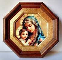 Mária a gyermek Jézussal, porcelán kép