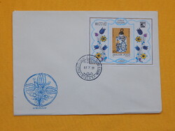 FDC 1985. Bélyegnap (58.) - Habán kerámia Gyógyszertartó edény 1774-ből - blokkal