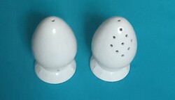 Herendi fehér sószóró  és fűszerszóró , tojás formában