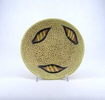 1Z932 Retro iparművészeti kerámia dísztál 21 cm