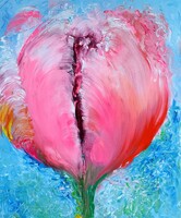 Mazzag István (1958-) : Tulipán, Olaj/Vászon