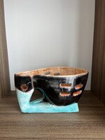 GÁL BÉLA MADÁR ALAKÚ KERÁMIA KASPÓ, TARTÓ