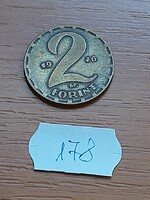 MAGYAR NÉPKÖZTÁRSASÁG 2 FORINT 1976 Sárgaréz   178.