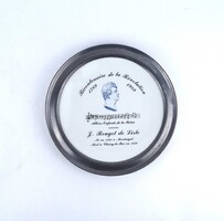 1Z959 BICENTENAIRE DE LA RÉVOLUTION 1789 - 1989 francia ón foglalatú porcelán falitányér 22.4 cm