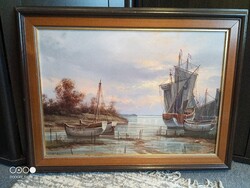 Holland hajók. Radnai szignóval.