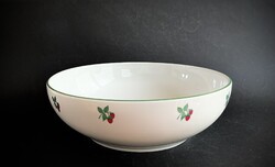 Alföldi vitrin málna mintás nagy köretes pogácsás kínáló tál