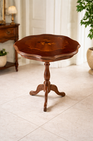 Intarziás kávézó asztal