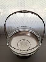 WMF ezüstözött talpas asztalközép, kínáló, 31 cm