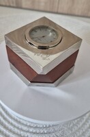 Elegáns, art deco stílusú asztali óra, levélnehezék– dekoratív darab, működik