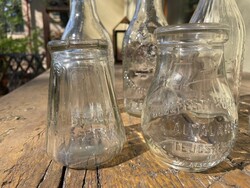 Régi Budapesti Központi Általános Tejcsarnok Rt. joghurtos tejes üvegek