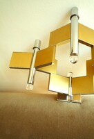 Vintage mid century Sciolari minimalista falikar fali lámpa sconce 70'-es évek