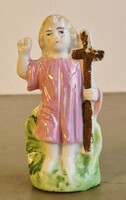 Régi kis Jézus porcelán szobor 10 cm