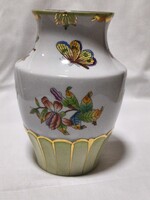 Herendi Viktória mintás porcelán váza – 16 cm, hibátlan állapotban