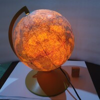 Retro világítós földgömb oktatás iskola földrajz szocreál