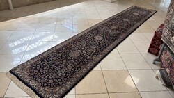 4344 EXTRA HOSSZÚ Hindu kézi gyapjú perzsa szőnyeg 84X462CM