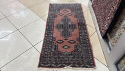 4340 Pakisztáni Yamud Kézi Gyapjú Perzsa Szőnyeg 60X130CM