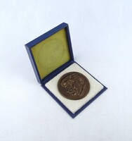 1Z797 Borsos Miklós : Móricz Zsigmond bronz emlékplakett 7.1 cm