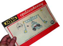 Szinte antik JAVA építőszekrény építőjáték instrukció és alkatrész füzet gyüjtői a képek szerint 2.