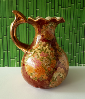 GYÖNYÖRŰ JAPÁN ROYAL SATSUMA PORCELÁN NAGY VIZES KANCSÓ
