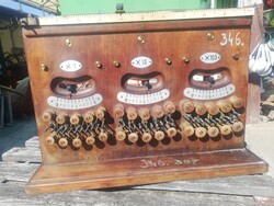 Régi szemléltető eszköz iskolai tanszer fizika kísérleti szemléltető taneszköz műszer 1920 as évek
