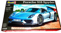 Minőségi REVELL Porsche - 918 Spyder makett KIT szett modellautó dobozával 1:24 BONTATLAN