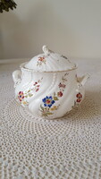 Antik,Sarreguemines porcelán cukortartó