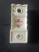 Ritka, 20. század eleji „Patent Reform” porcelán tintatartó – vasúti motívummal