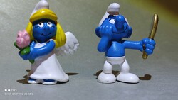 Most érdemes vinni!!! Schleich Hupikék törpikék figura 2 darab együtt Pojáca és Virgo + egy törp aji