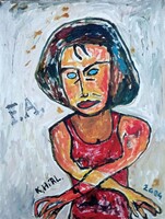Kápolnai László: Fanni - festmény 2004-ből