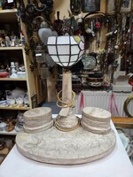 Old marble base table lamp