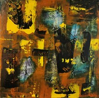 Baján Ildikó festmény 50 x 50 cm.