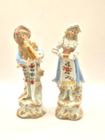 Francia biszkvit porcelán elegáns pár 15.5cm