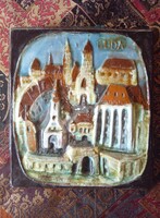 Kovács Lívia - Bécsi kapu, Buda - kerámia falikép