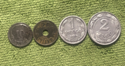 1941 10 Fillér 20 Fillér 1 Pengő 2 Pengő