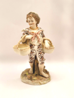 Antique German Volkstedt elegant boy figure c1760 16cm