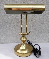 Vintage copper table lamp, bank lamp