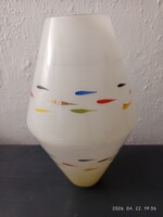 Kézzel festett üveg lámpabúra kb. 30x19 cm