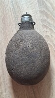 Régi Monarchiás katonai kulacs posztó bevonattal