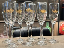 CHAMPAGNE CLUB - Veuve Clicquot Vintage Pezsgőspohár Szett (8 db, 17 cl) – 1980-as évek